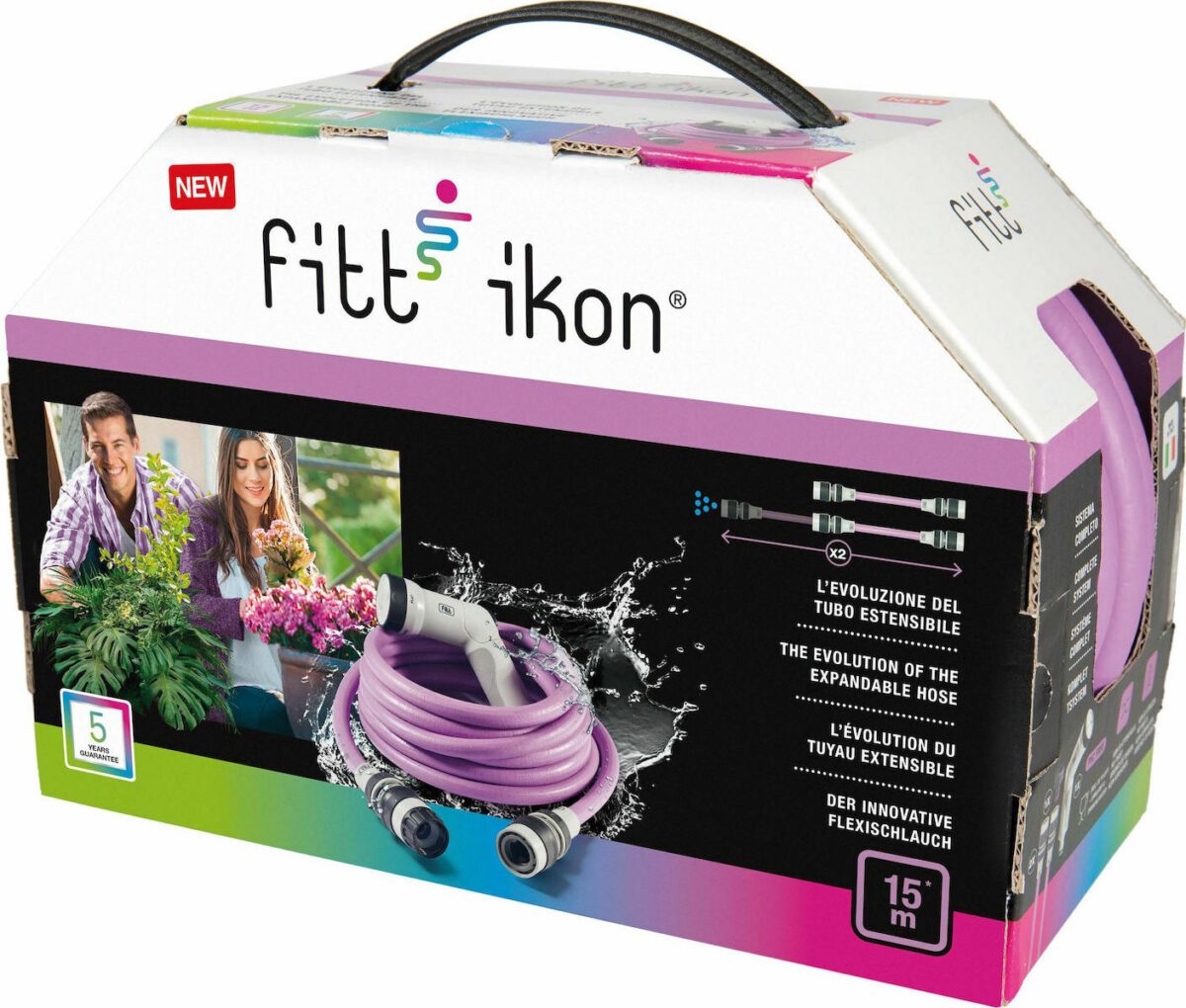 Επεκτεινόμενο λάστιχο κήπου IKON 15m